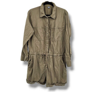 Aerie Olive Green Utility Jumpsuit